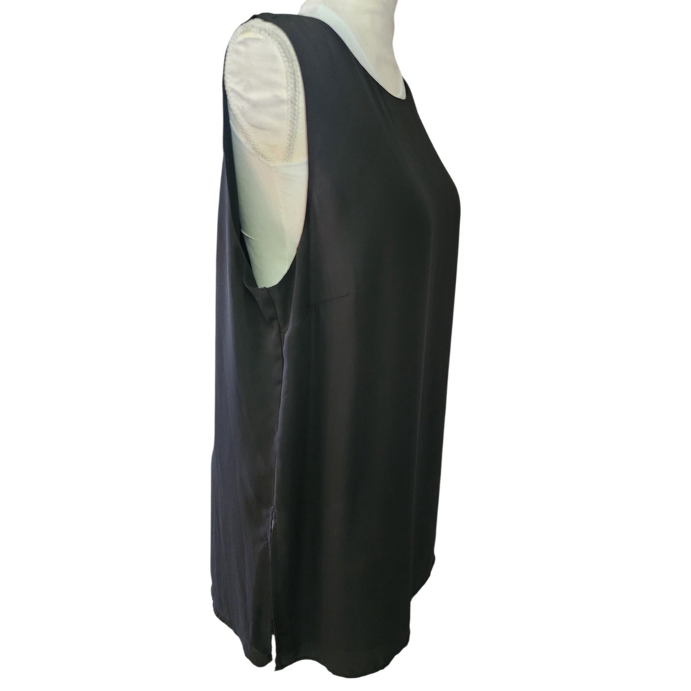 Chico's Lined Sleeveless Blouse Tank Top Women's L Black - Picture 4 of 11